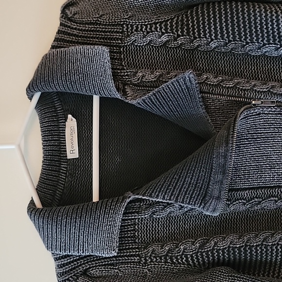 Revolution Medium Grey Zip-Up Sweater - Picture 5 of 5